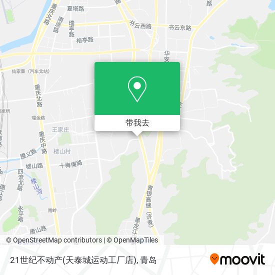 21世纪不动产(天泰城运动工厂店)地图