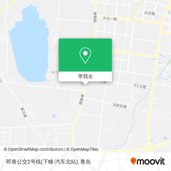 即青公交2号线(下疃-汽车北站)地图