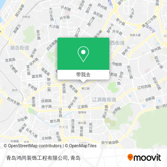 青岛鸿尚装饰工程有限公司地图