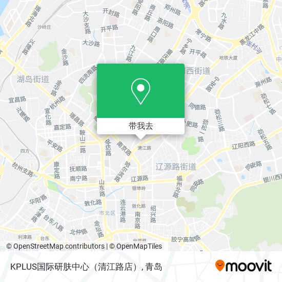 KPLUS国际研肤中心（清江路店）地图