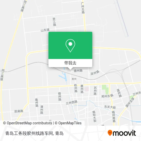 青岛工务段胶州线路车间地图