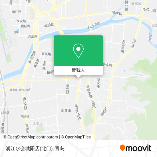 润江水会城阳店(北门)地图