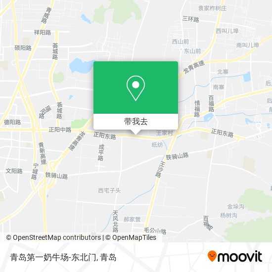 青岛第一奶牛场-东北门地图