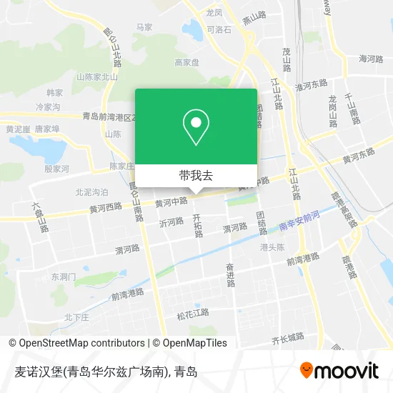 麦诺汉堡(青岛华尔兹广场南)地图