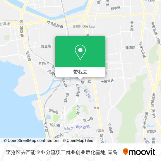 李沧区去产能企业分流职工就业创业孵化基地地图