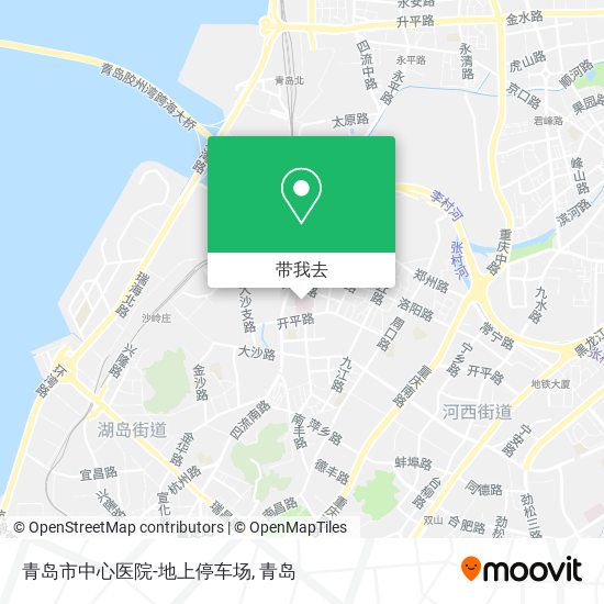 青岛市中心医院-地上停车场地图