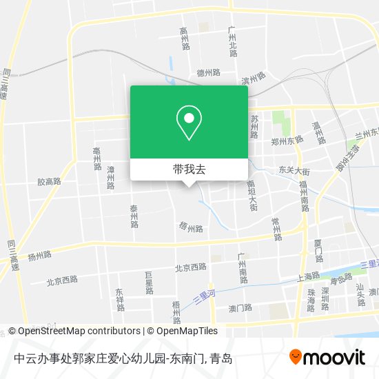 中云办事处郭家庄爱心幼儿园-东南门地图