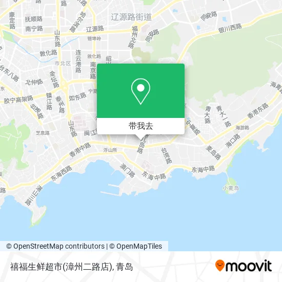 禧福生鲜超市(漳州二路店)地图