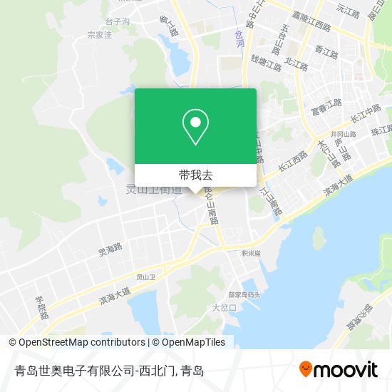 青岛世奥电子有限公司-西北门地图