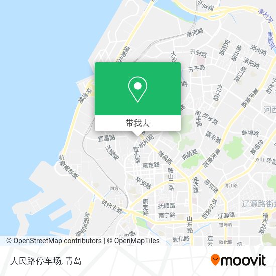 人民路停车场地图