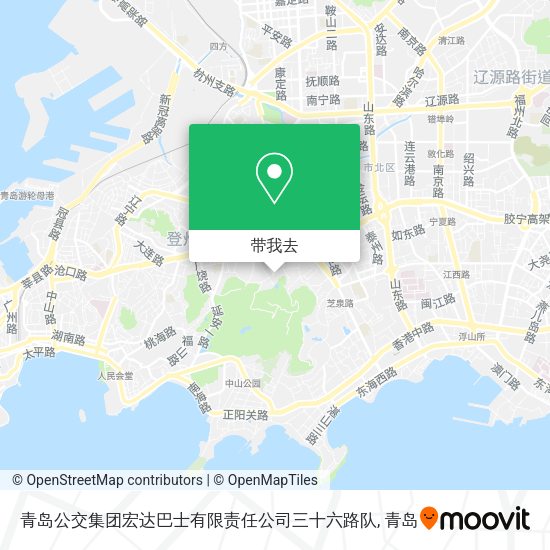 青岛公交集团宏达巴士有限责任公司三十六路队地图
