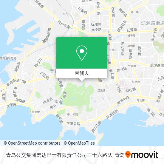 青岛公交集团宏达巴士有限责任公司三十六路队地图