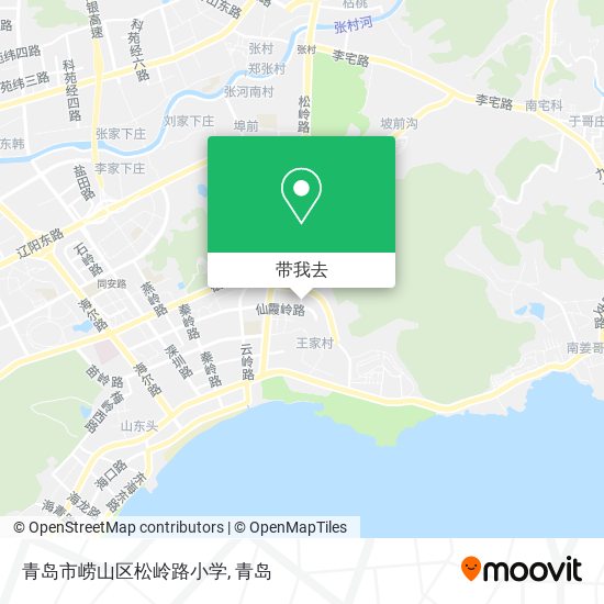 青岛市崂山区松岭路小学地图