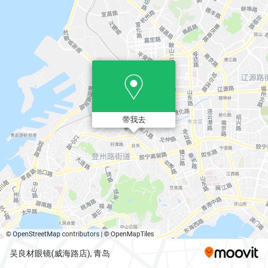 吴良材眼镜(威海路店)地图