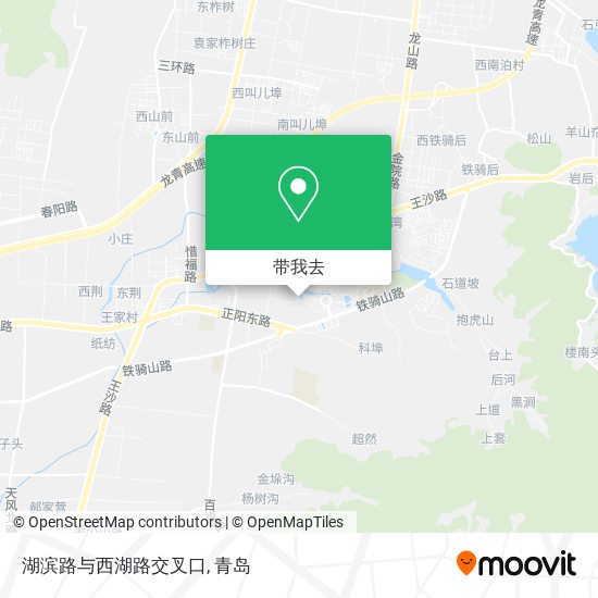 湖滨路与西湖路交叉口地图