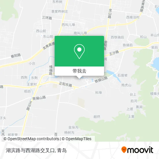 湖滨路与西湖路交叉口地图