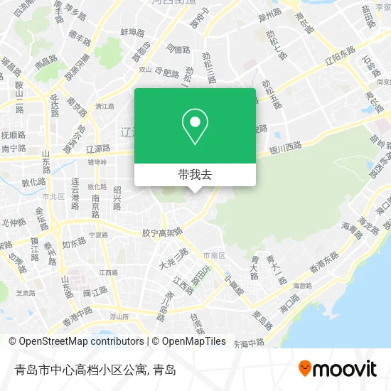 青岛市中心高档小区公寓地图
