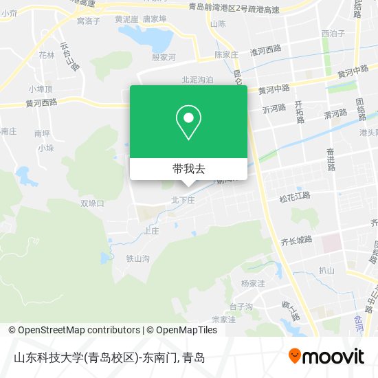 山东科技大学(青岛校区)-东南门地图