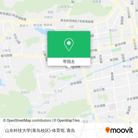 山东科技大学(青岛校区)-体育馆地图