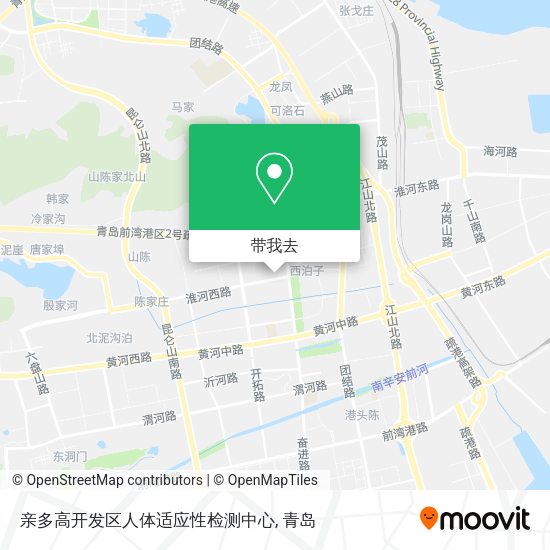 亲多高开发区人体适应性检测中心地图