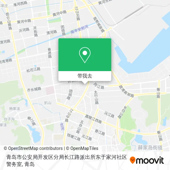 青岛市公安局开发区分局长江路派出所东于家河社区警务室地图