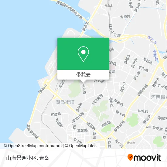 山海景园小区地图