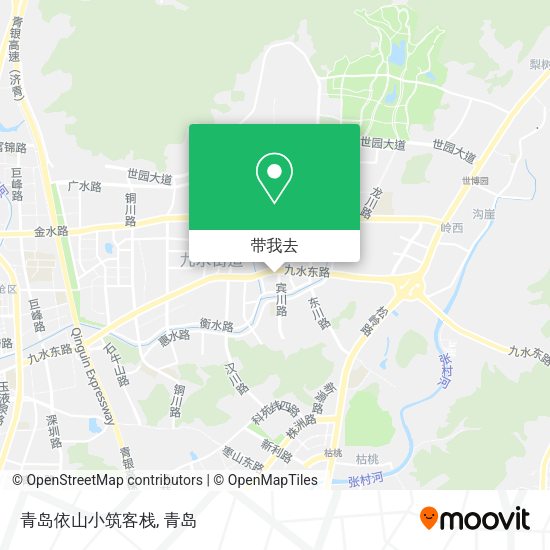 青岛依山小筑客栈地图
