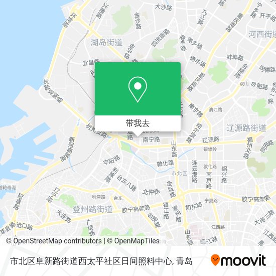 市北区阜新路街道西太平社区日间照料中心地图
