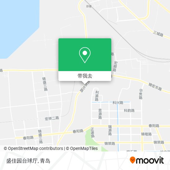 盛佳园台球厅地图