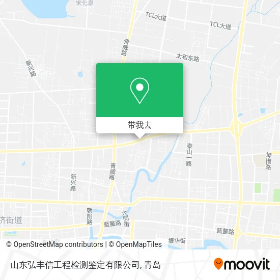 山东弘丰信工程检测鉴定有限公司地图