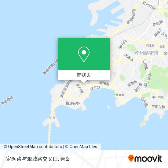 定陶路与观城路交叉口地图