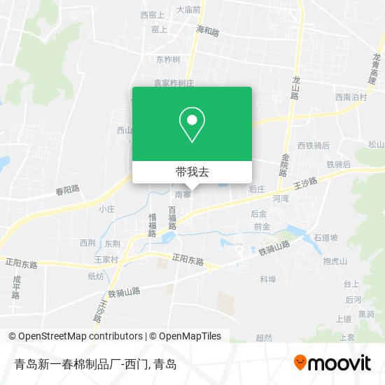 青岛新一春棉制品厂-西门地图