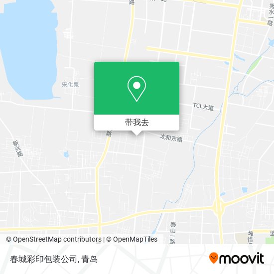 春城彩印包装公司地图