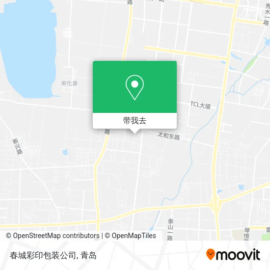 春城彩印包装公司地图