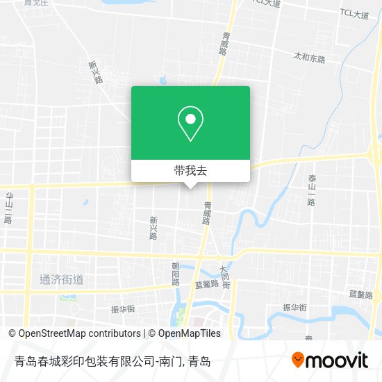 青岛春城彩印包装有限公司-南门地图