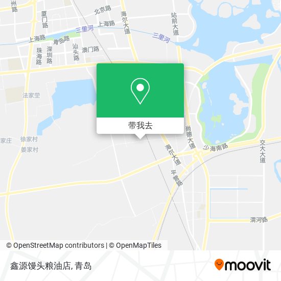 鑫源馒头粮油店地图
