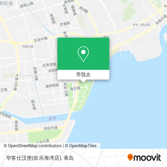 华客仕汉堡(欢乐海湾店)地图