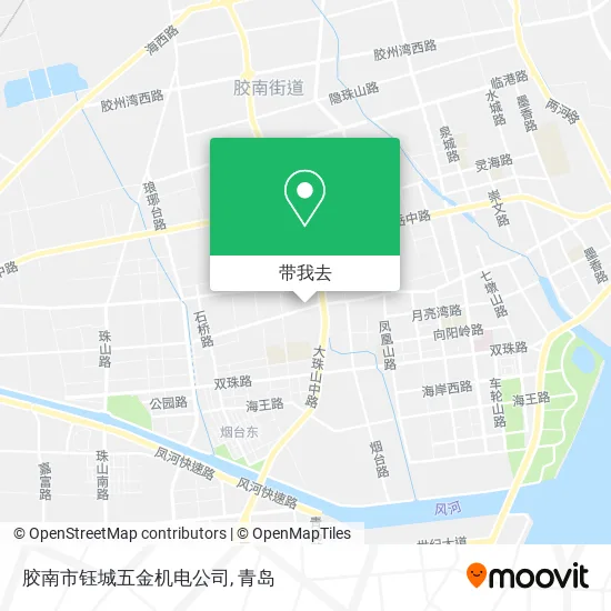 胶南市钰城五金机电公司地图