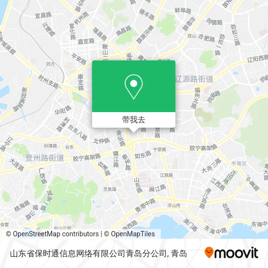 山东省保时通信息网络有限公司青岛分公司地图
