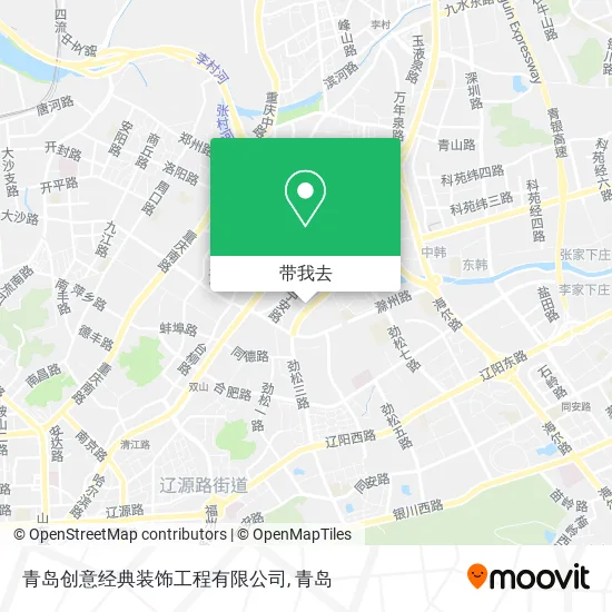 青岛创意经典装饰工程有限公司地图