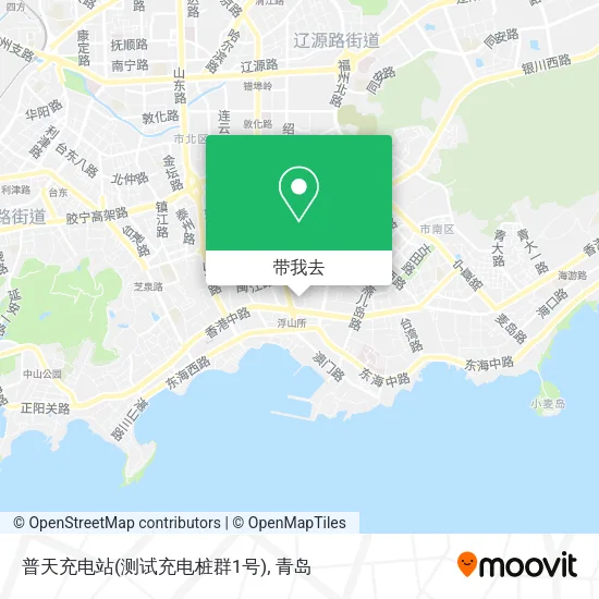 普天充电站(测试充电桩群1号)地图