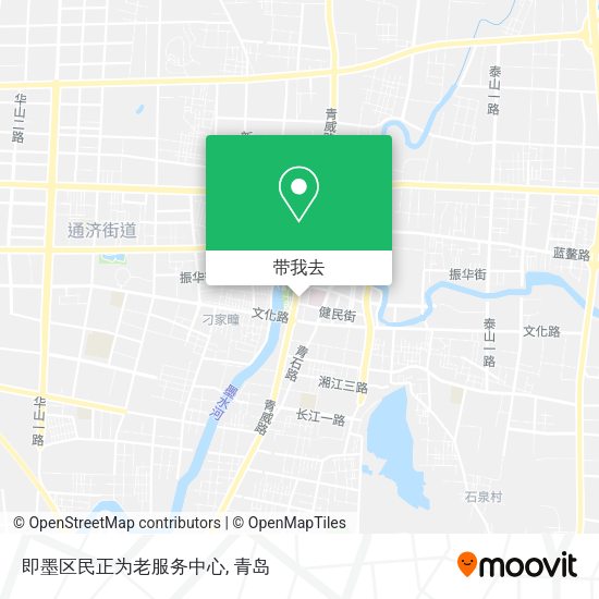 即墨区民正为老服务中心地图