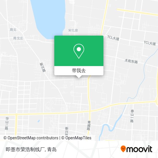 即墨市荣浩制线厂地图