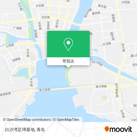 白沙湾足球基地地图