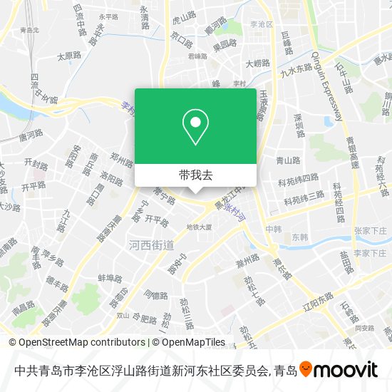 中共青岛市李沧区浮山路街道新河东社区委员会地图