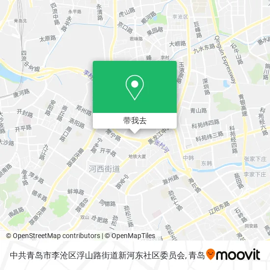 中共青岛市李沧区浮山路街道新河东社区委员会地图