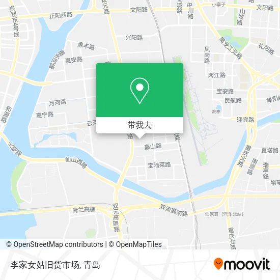 李家女姑旧货市场地图