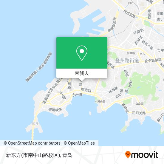 新东方(市南中山路校区)地图
