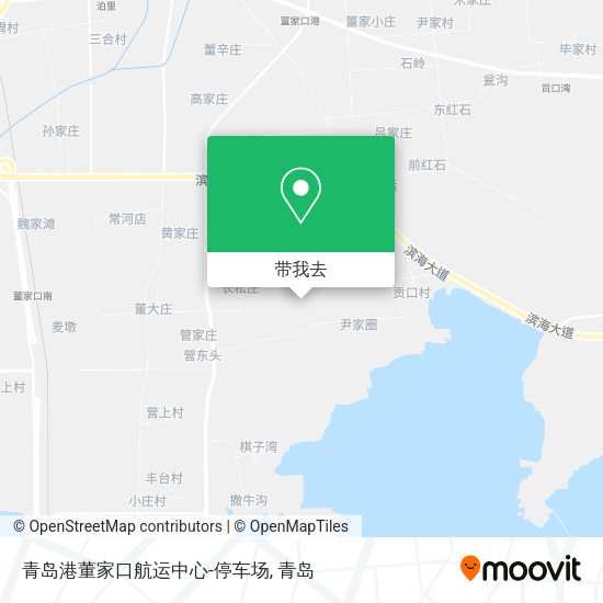 青岛港董家口航运中心-停车场地图