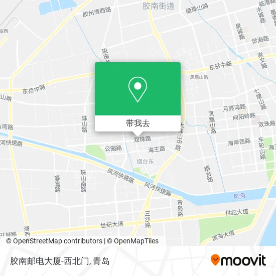 胶南邮电大厦-西北门地图